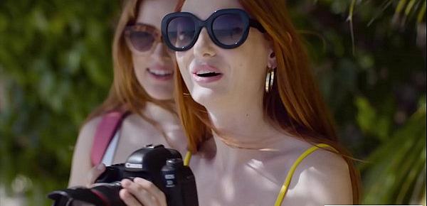  VIXEN Gorgeous redheads seduce bartender while on vacation